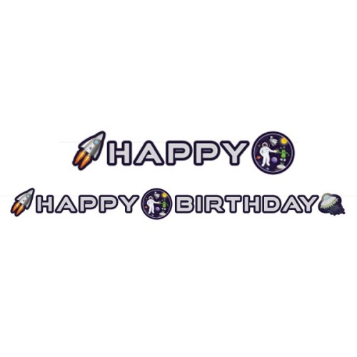 Space Space, Happy Birthday sign 192 cm