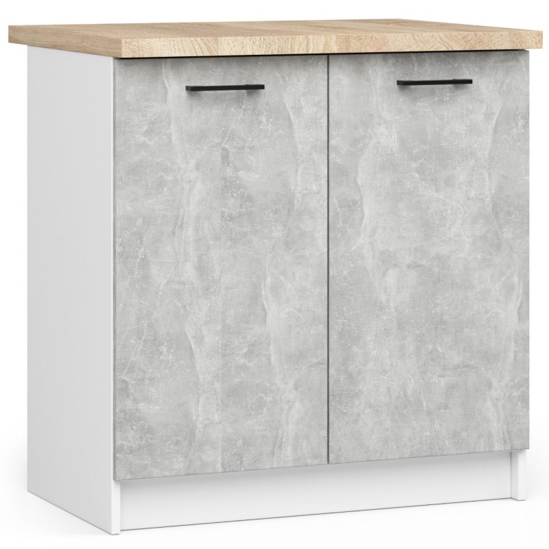Szafka OLIWIA S80 + BLAT BIAŁA / BETON Szafka OLIWIA S80 + BLAT BIAŁA / BETON