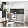 Szafka OLIWIA S80 3SZ + BLAT BIAŁA / BETON