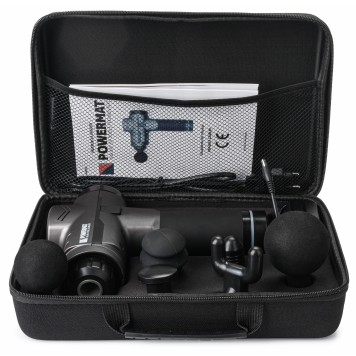 Masażer wibracyjny pistolet PM-MAS-1800SLM + 6 końcówek