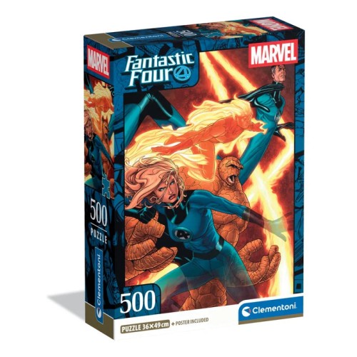 A Fantasztikus 4-es Flame 500-piece Compact Puzzle Clementoni