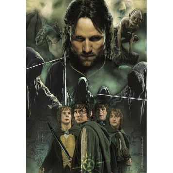 The Lord of the Rings Aragorn & Hobbits 1000 piece Compact puzzle Clementoni