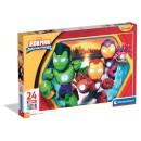 Avengers Hero Squad Iron Man and Super Team 24-Piece Maxi Puzzle Clementoni