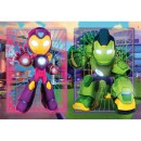 Avengers Hero Squad Iron Man and Awesome Friends 2x20 piece puzzle Clementoni