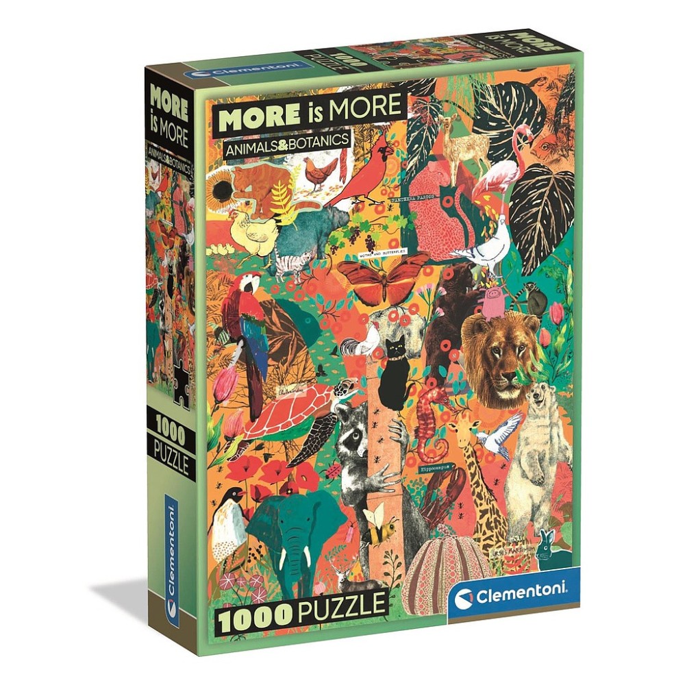 Animals Botanics 1000-piece Compact puzzle Clementoni