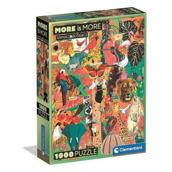 Animals Botanics 1000-piece Compact puzzle Clementoni