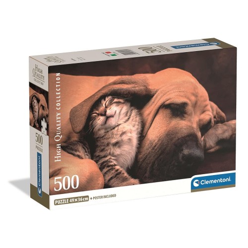 Animals Cuddles 500-piece Compact puzzle Clementoni