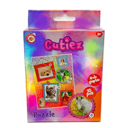 Animals Cutiez holographic mini puzzle 35 pieces