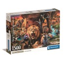 Animals Tribal Society 1500 pieces Compact puzzle Clementoni