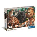 Animals Wild Cats 500-piece Compact Puzzle Clementoni
