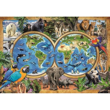 Animals Wonderful World Animal Kingdom 300 pieces puzzle Clementoni