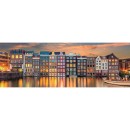 Cities Bright Amsterdam 1000 piece panoramic Compact puzzle Clementoni