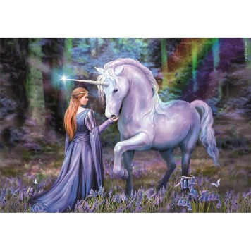 Fantasy Bluebell Wood Anne Stokes 1500-piece Compact Puzzle Clementoni