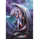Fantasy Dragon Mage Anne Stokes 1000-piece Compact puzzle Clementoni