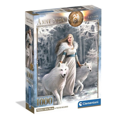 Fantasy Winter Guardians Anne Stokes 1000-piece Compact puzzle Clementoni
