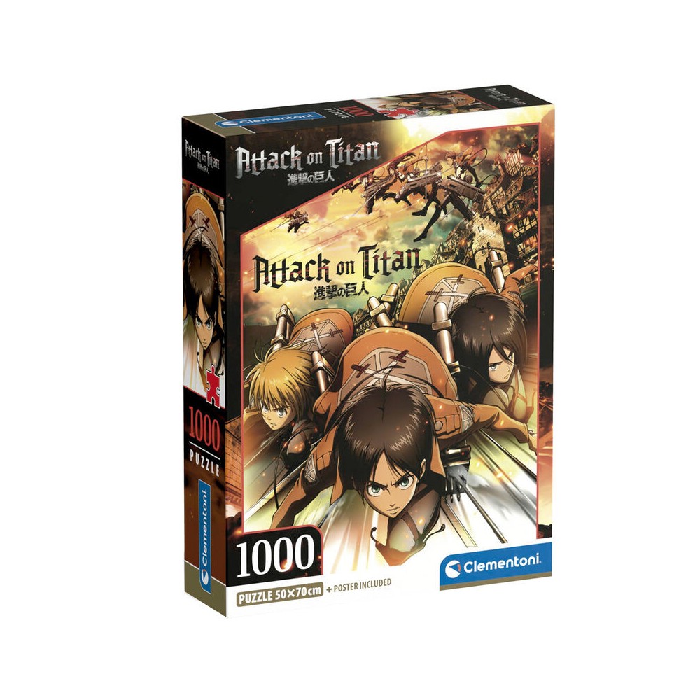 Attack on Titan 1000-piece puzzle Clementoni