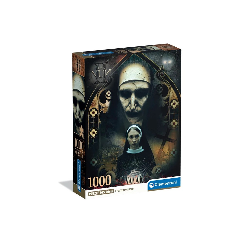 Horror Valak The Nun 1000-piece Compact puzzle Clementoni