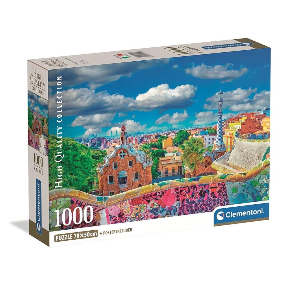Cities Park Güell Barcelona 1000-piece puzzle Clementoni