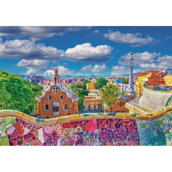 Cities Park Güell Barcelona 1000-piece puzzle Clementoni