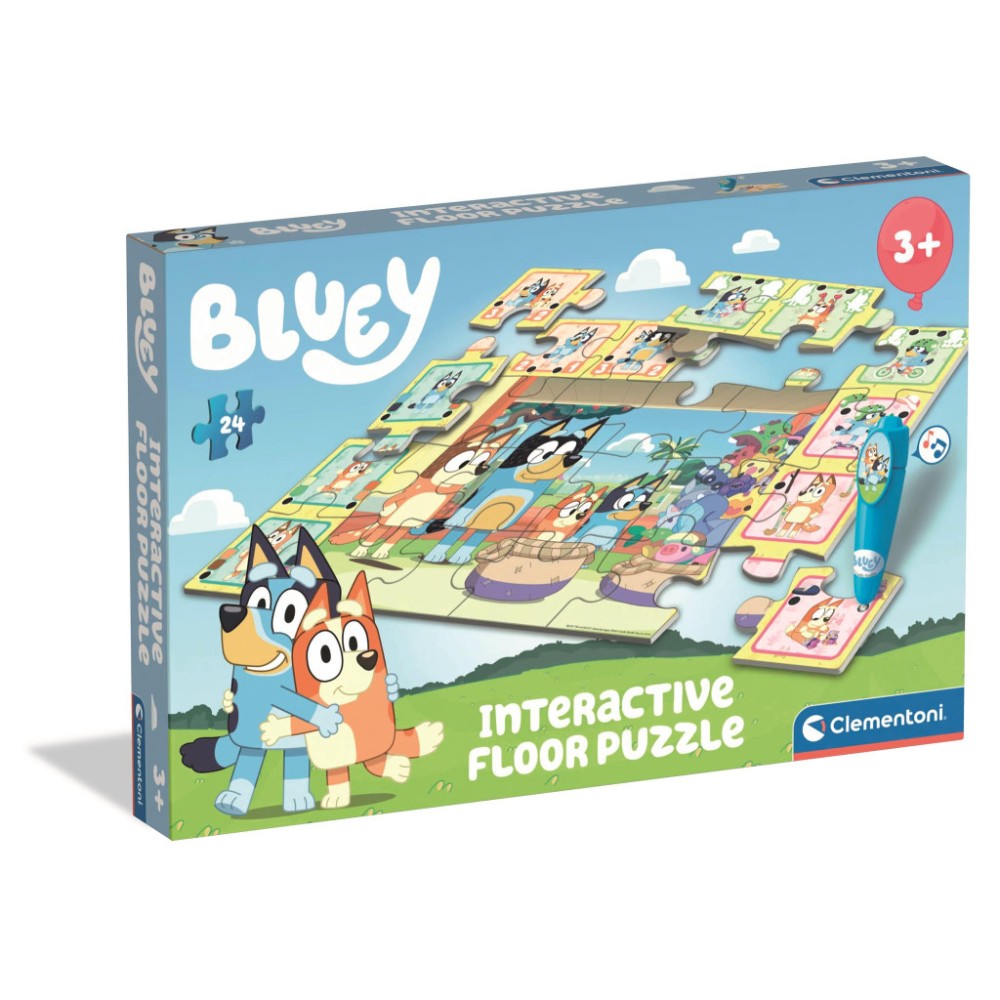 Bluey Playtime interactive 24-piece puzzle Clementoni