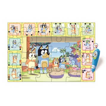 Bluey Playtime interactive 24-piece puzzle Clementoni