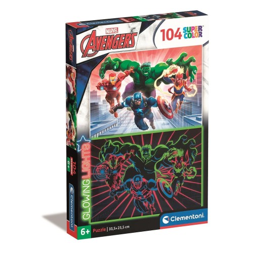 Avengers Goldenhour 104-piece Glow in the Dark Puzzle Clementoni