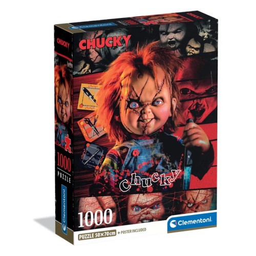 Horror Crazy Chucky 1000-piece Compact Puzzle Clementoni