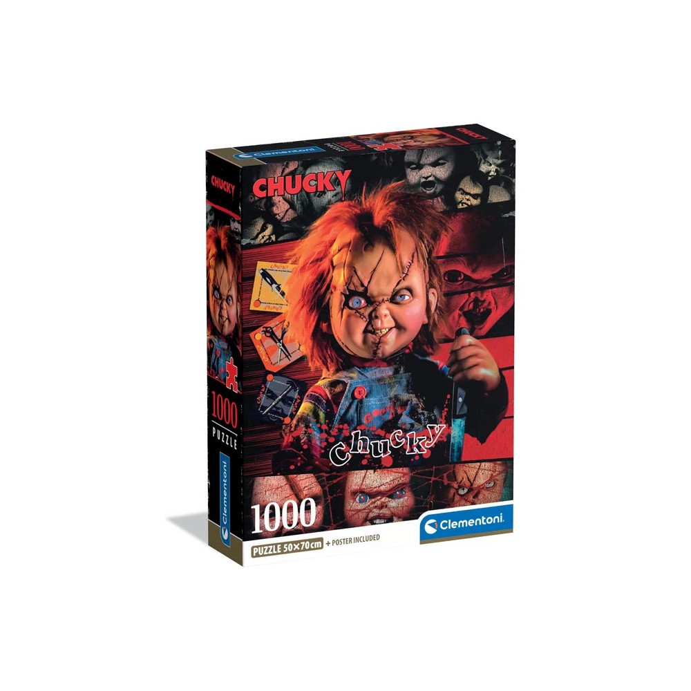 Horror Crazy Chucky 1000-piece Compact Puzzle Clementoni