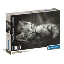 Animals Dark Cat 1000-piece Puzzle Clementoni