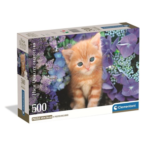 Cat Ginger 500-piece Compact puzzle Clementoni