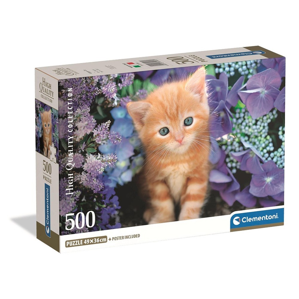 Cat Ginger 500-piece Compact puzzle Clementoni