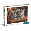 Animals Grey Cat 500-piece puzzle Clementoni