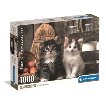 Animals Lovely Cat 1000-piece Puzzle Clementoni