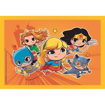 Jusice League Mini-mates DC Super Hero 4-in-1 Puzzle Clementoni