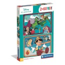 Disney Classics 2x60 Piece Puzzle Clementoni