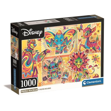 Disney Classics Boho Style 1000-piece Compact Puzzle Clementoni