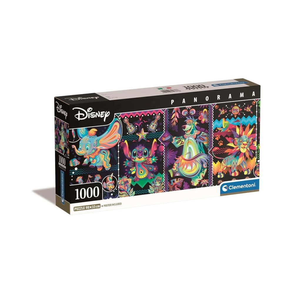 Disney Classics Joy 1000-piece panoramic puzzle Clementoni