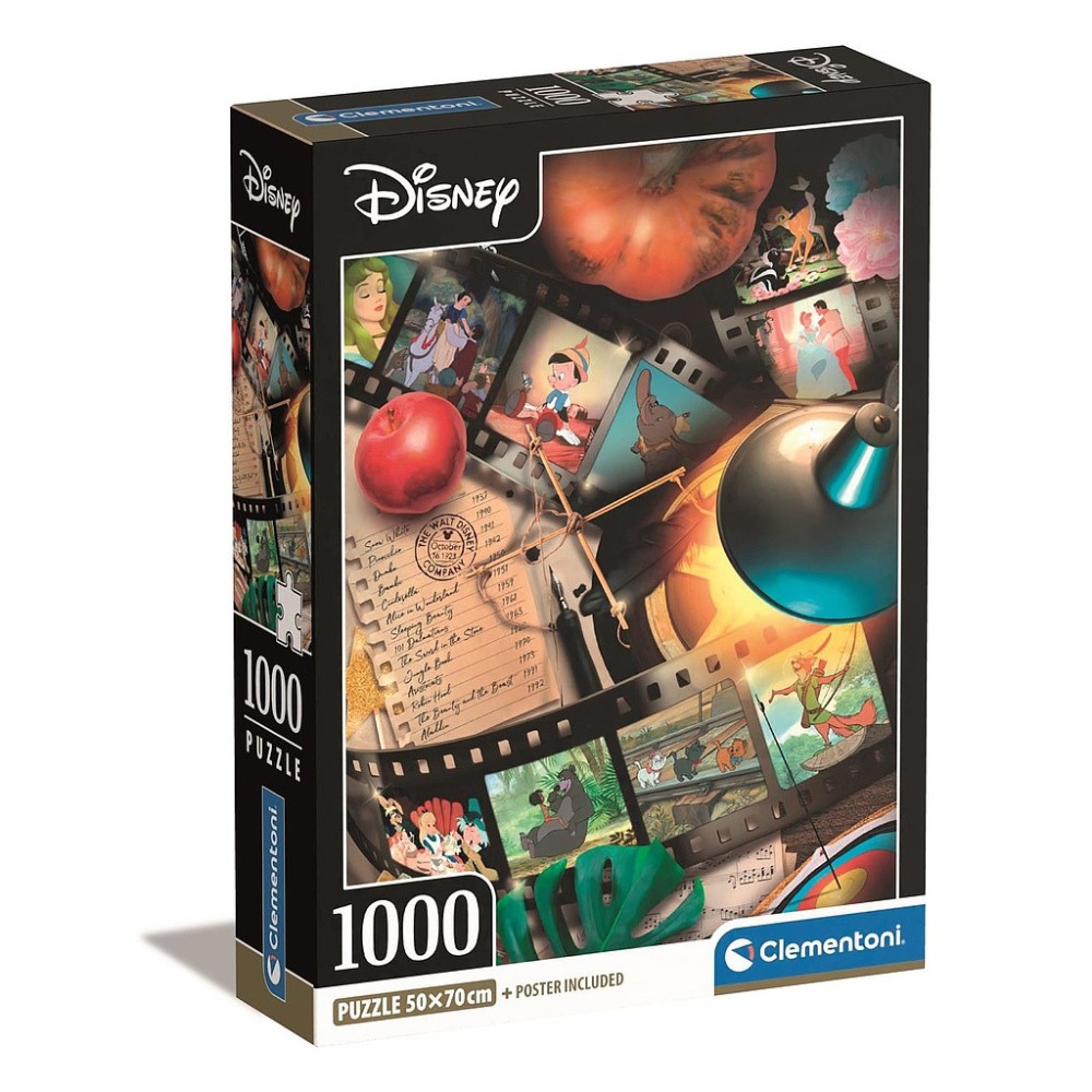 Disney Classics Movies 1000 pieces Compact puzzle Clementoni