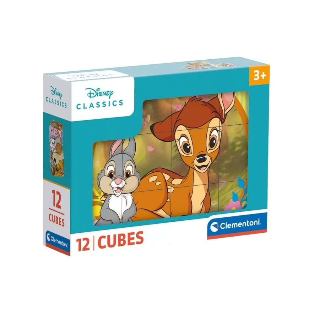 Disney Classics Striped Frame 12-piece story cube Clementoni
