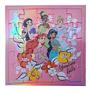 Disney Princess Adventure 25-piece holographic puzzle with invitation