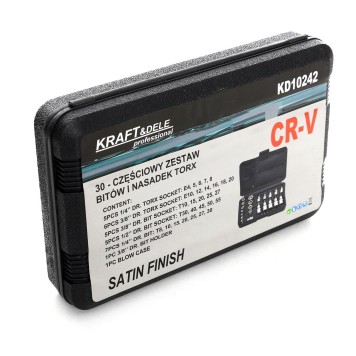 Zestaw Bitów i Nasadek Torx 30cz. KD10242