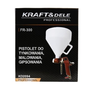 Pistolet natryskowy do tynków 5L + 3 dysze KD2094