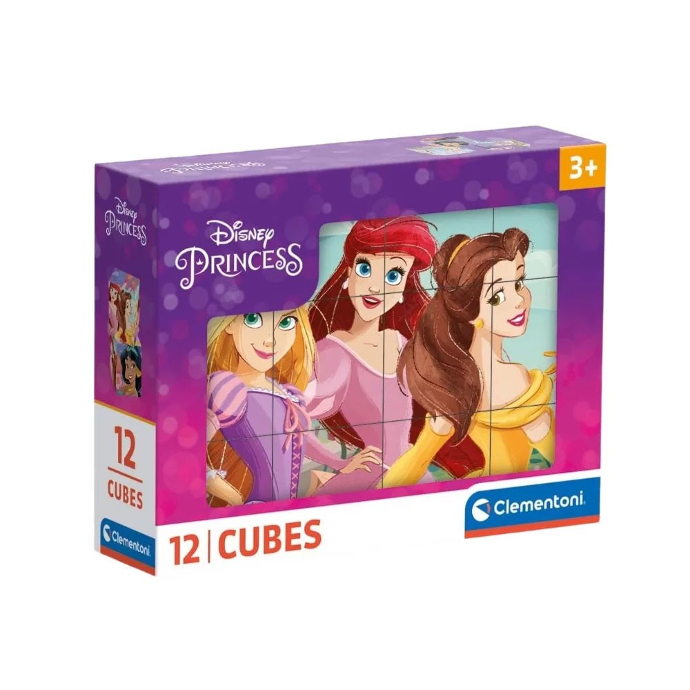 Disney Princess Happy Space fairy tale cube 12 pieces Clementoni