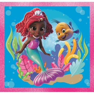 Disney Princess Junior Ariel 3x48-piece Clementoni Puzzle