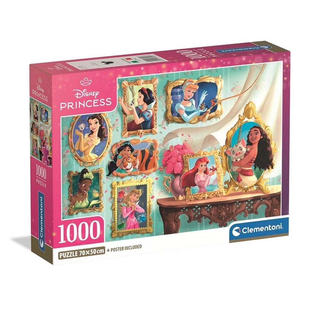 Disney Princess 1000-piece Compact Puzzle Clementoni