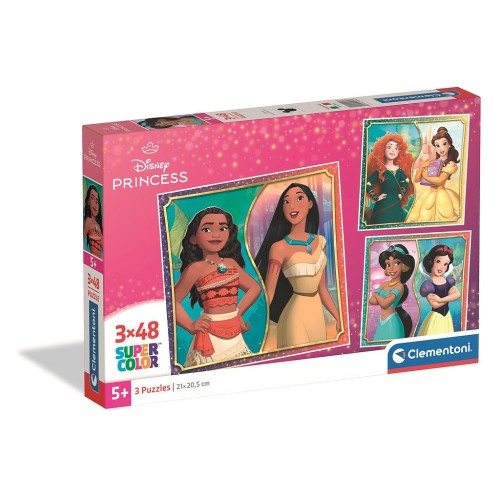 Disney Princess 3x48 pieces puzzle Clementoni