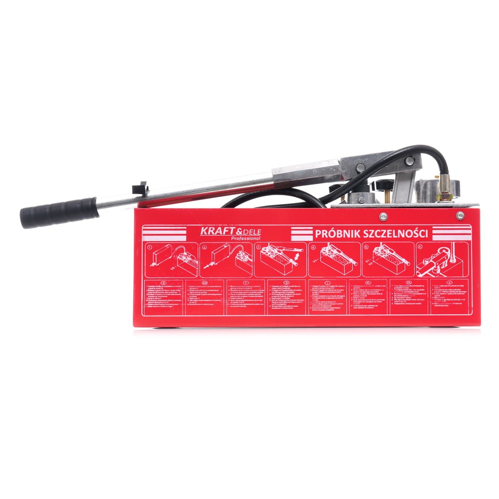 Pompa kontrolna do prób ciśnieniowych  0-50kg / 45ml / 12L KD10478