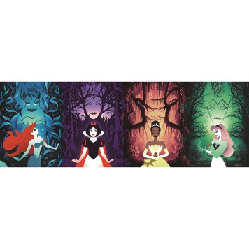 Disney Princess Destinies Villains 1000-piece panorama Compact puzzle Clementoni