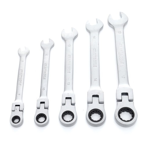 Klucze Płasko Oczkowe KD10105 z Grzechotkami Łamane