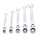 Klucze Płasko Oczkowe KD10105 z Grzechotkami Łamane